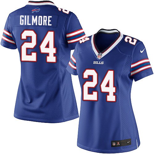 Women's Elite Stephon Gilmore Nike Jersey Royal Blue Home - #24 NFL Buffalo Bills